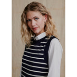 Redgreen Women Lera Strikvest Strik 169 Dark Navy Stripe