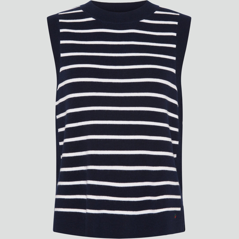 Redgreen Women Lera Strikvest Strik 169 Dark Navy Stripe