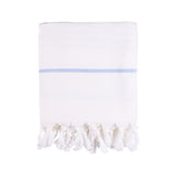 Sea Ranch Long Beach Towel Håndklæder Hvid/SR Navy