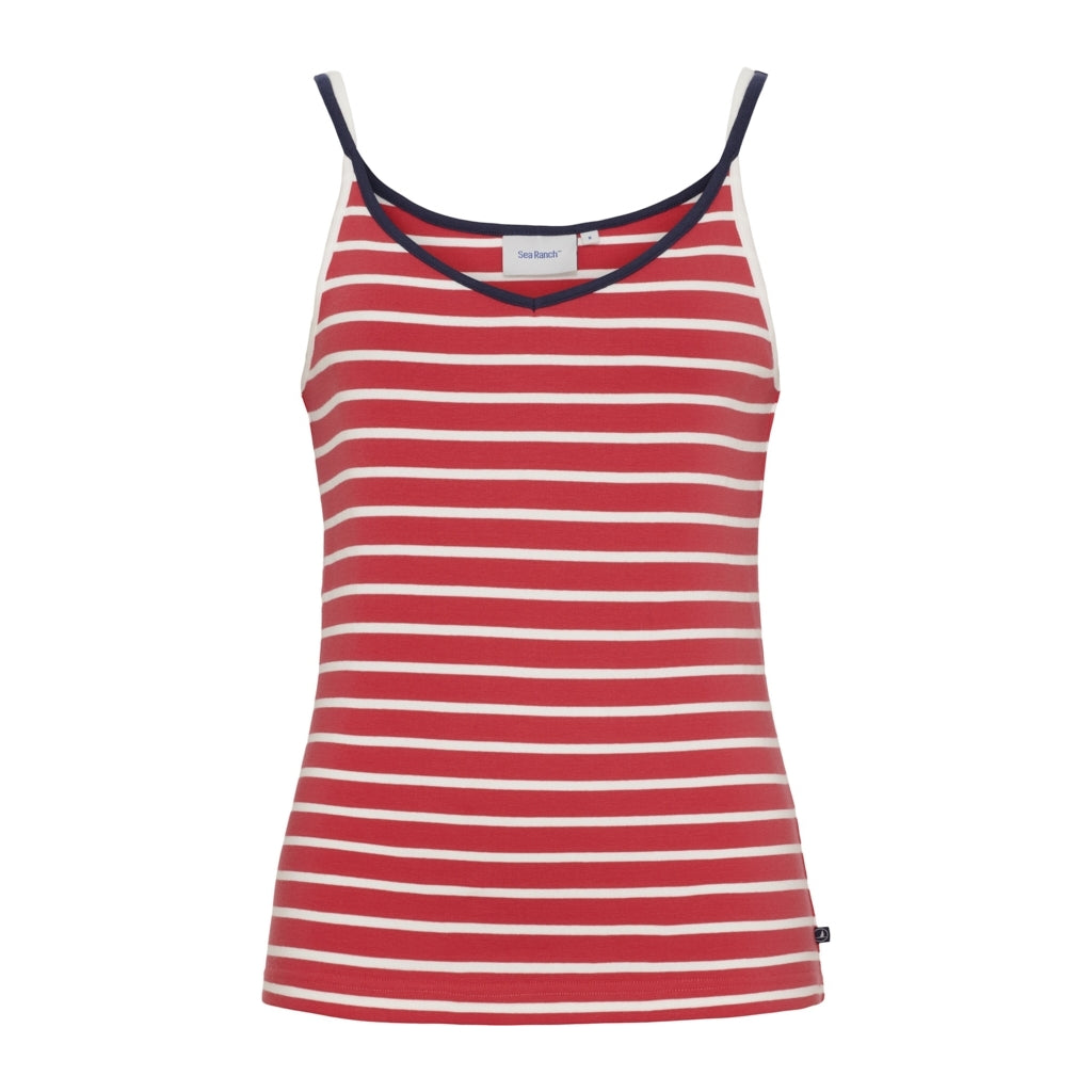 Sea Ranch Lorna Tank Top Blouse 3116 Watermelon / Pearl