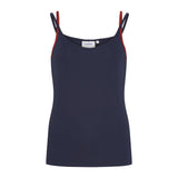 Sea Ranch Lorna Tank Top Solid Blouse SR Navy