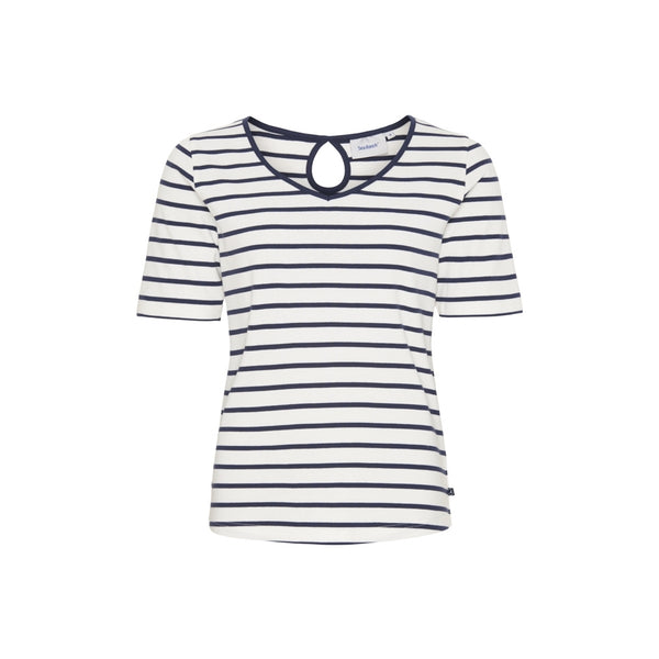 Sea Ranch Lou Tee T-shirts Perle/SR Navy