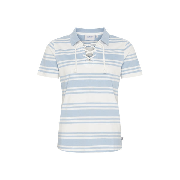 Sea Ranch Lynne Jersey Polo Poloer 1101 Pearl / Powder Blue