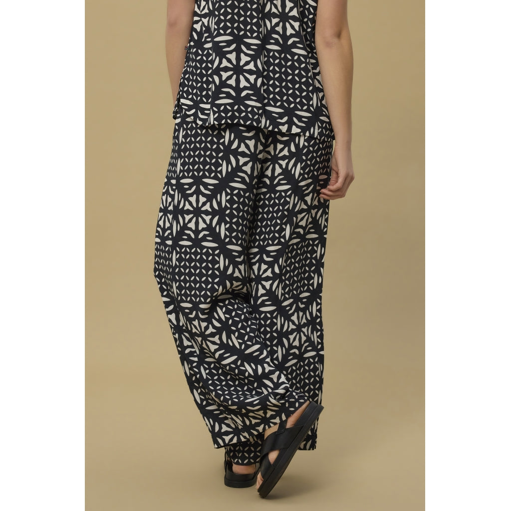 Redgreen Women Mae Pants Bukser og Shorts Navy Mønster