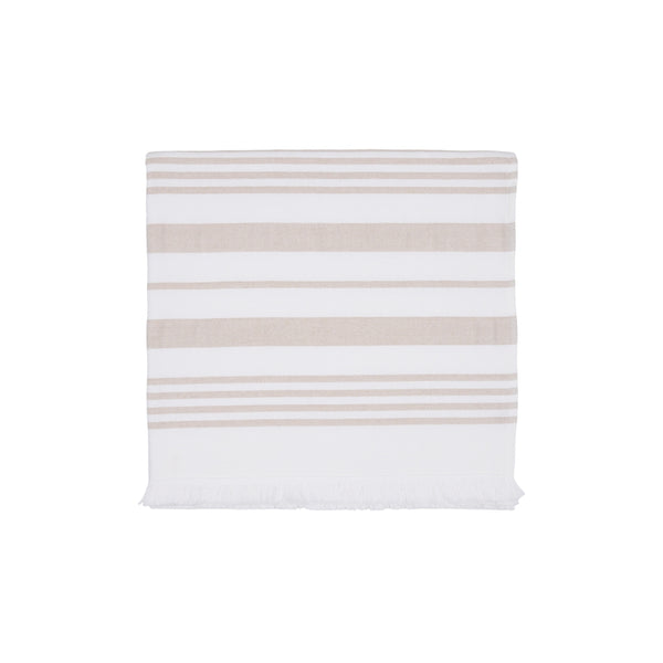 Sea Ranch Malibu Beach Towel Håndklæder 1088 White / Sand
