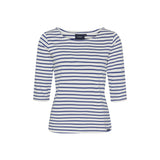 Sea Ranch Marina 3/4 ærme bluse med UV beskyttelse Langærmet Tee 1118 White / Monaco Blue