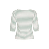 Sea Ranch Marina 3/4 ærme bluse med UV beskyttelse Langærmet Tee 1126 White / Pastel Green