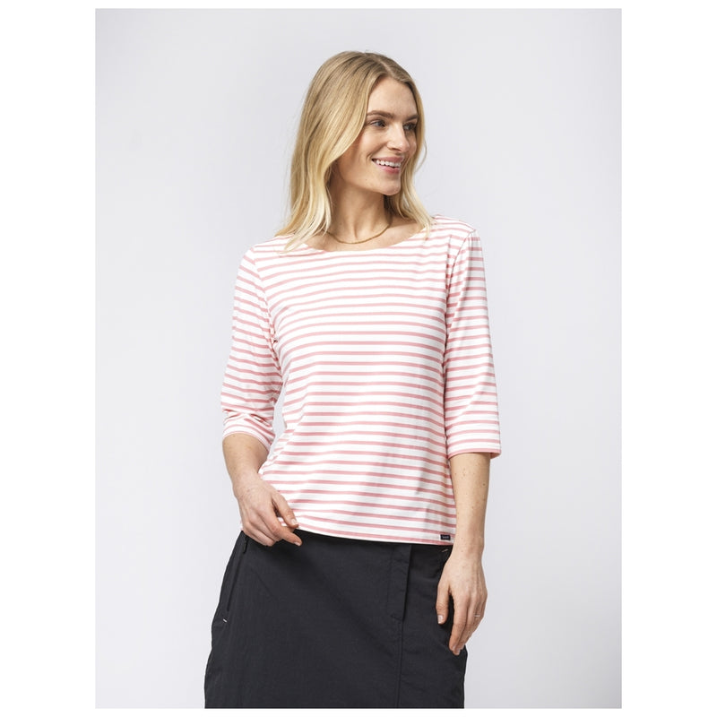 Sea Ranch Marina 3/4 ærme bluse med UV beskyttelse Langærmet Tee 1127 White / Marshmallow