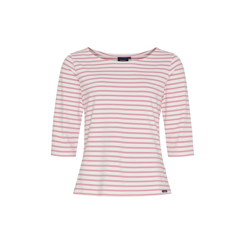 Sea Ranch Marina 3/4 ærme bluse med UV beskyttelse Langærmet Tee 1127 White / Marshmallow