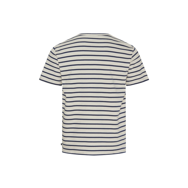 Sea Ranch Marstal Tee T-shirts Ecru/SR Navy