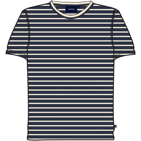 Sea Ranch Marstal Tee T-shirts SR Navy/Ecru