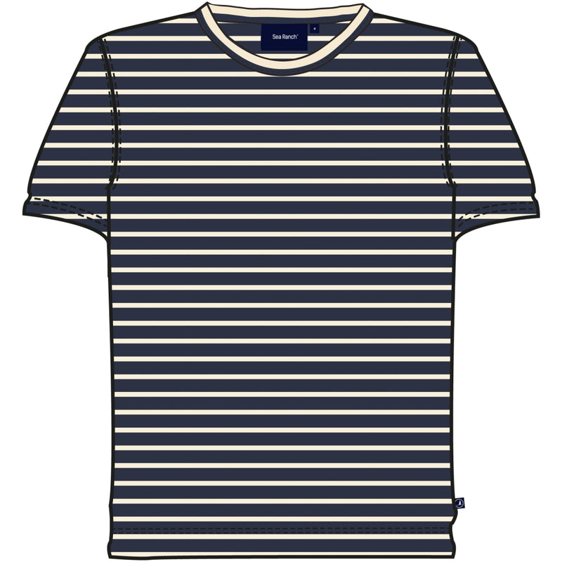 Sea Ranch Marstal Tee T-shirts SR Navy/Ecru