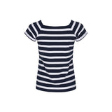 Sea Ranch Melanie Stribet Kortærmet T-shirt T-shirts SR Navy/Pearl