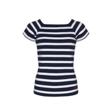 Sea Ranch Melanie Stribet Kortærmet T-shirt T-shirts SR Navy/Pearl