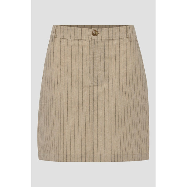 Redgreen Women Nan Skirt Nederdele 122 Light Sand Stripe