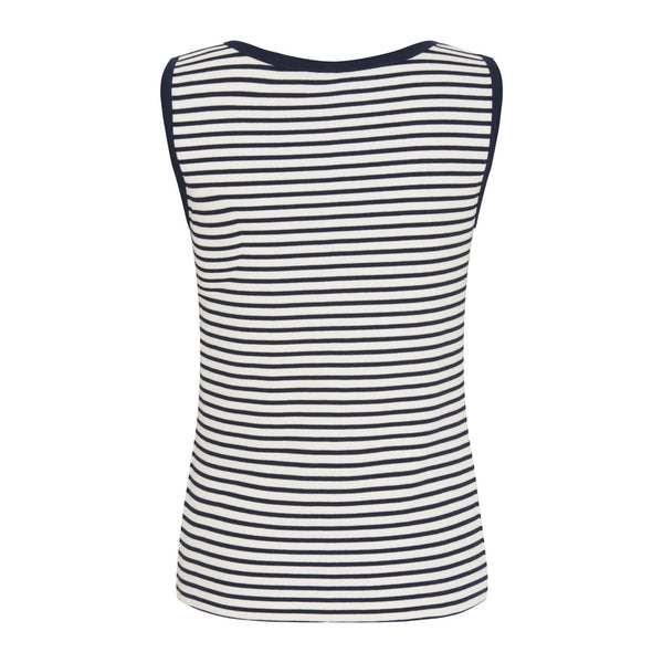 Sea Ranch Neel Tank Top T-shirts Perle/SR Navy