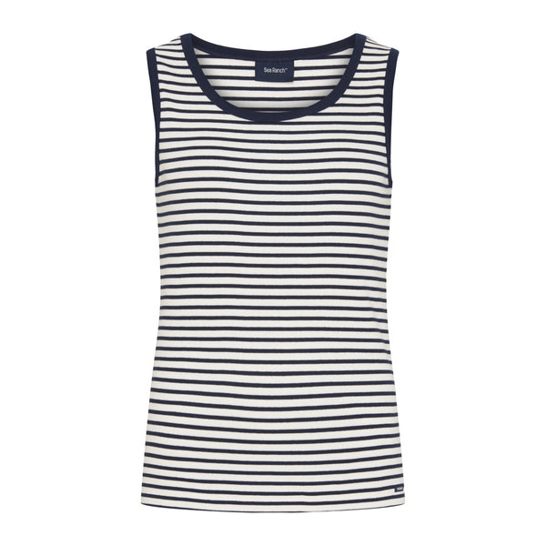 Sea Ranch Neel Tank Top T-shirts Perle/SR Navy