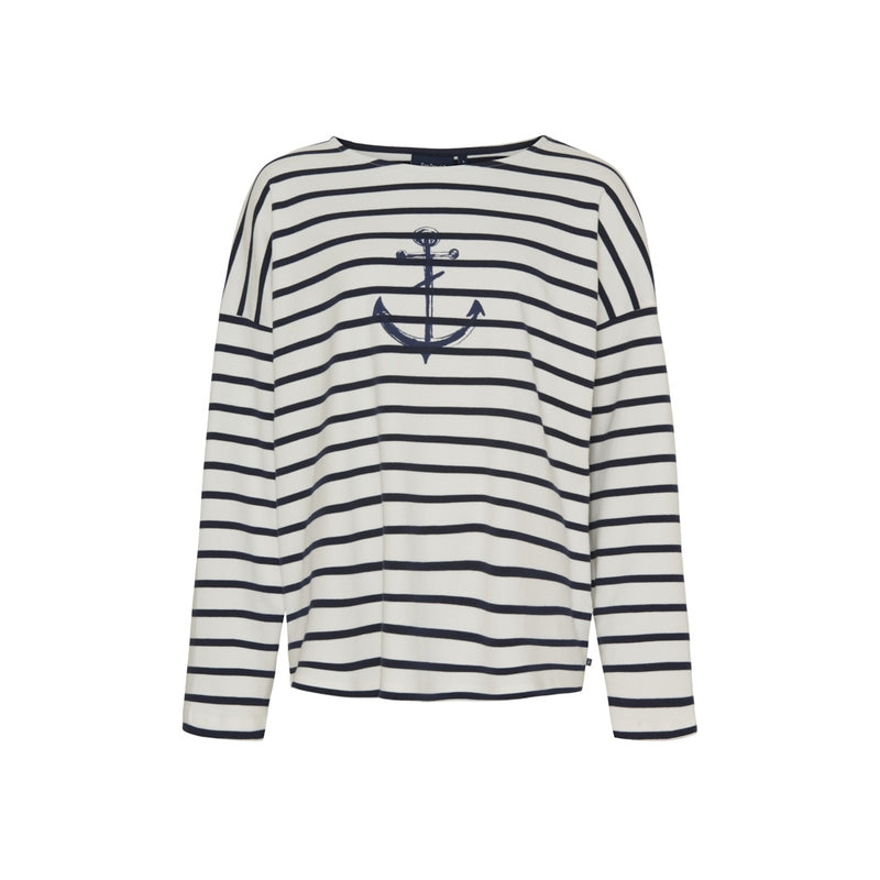 Sea Ranch Nessie Langærmet Tee Perle/SR Navy