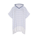 Sea Ranch Nissi Beach Poncho Håndklæder 4166 Powder Blue / White
