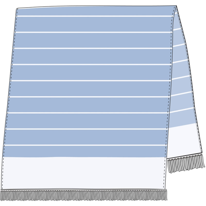 Sea Ranch Nissi Beach Towel Håndklæder 4166 Powder Blue / White
