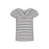 Sea Ranch Noa T-shirt T-shirts Pearl/Mørk Navy