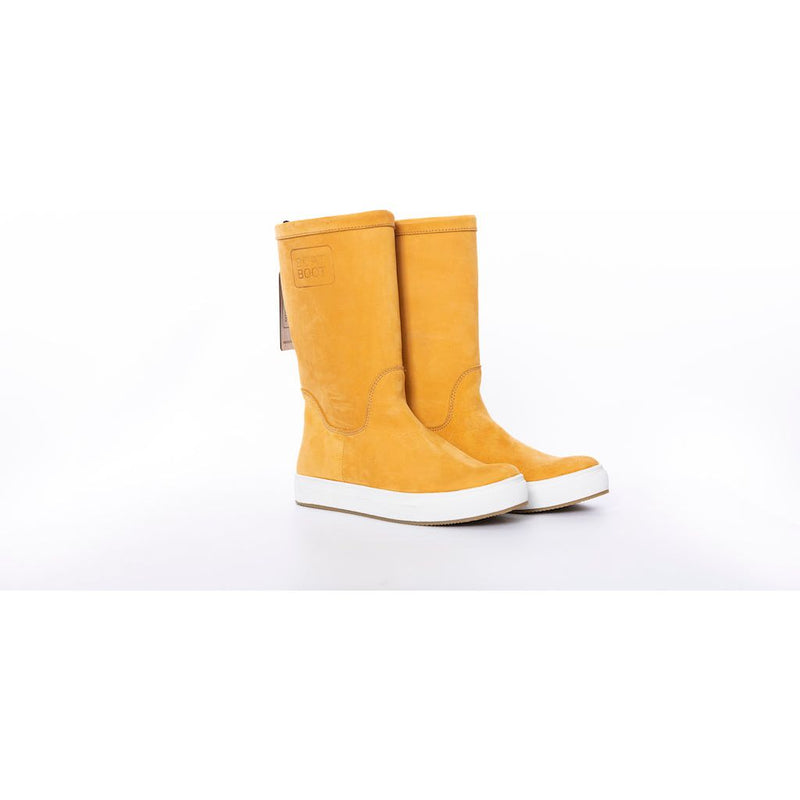 Boat Boot None Lace Yellow Leather Fodtøj Gul