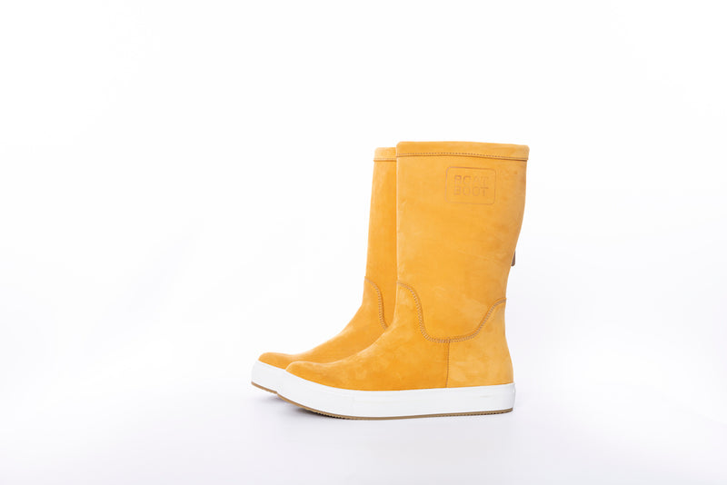 Boat Boot None Lace Yellow Leather Fodtøj Gul