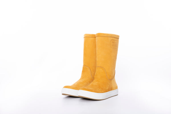 Boat Boot None Lace Yellow Leather Fodtøj Gul