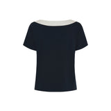 Sea Ranch Nova Stribet Kortærmet T-shirt T-shirts Mørk Navy