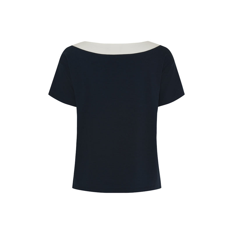 Sea Ranch Nova Stribet Kortærmet T-shirt T-shirts Mørk Navy