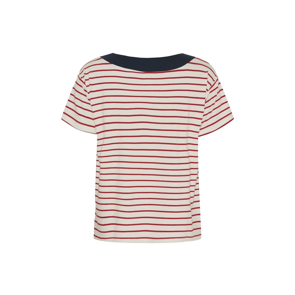 Sea Ranch Patrizia Short Sleeve Tee T-shirts Pearl/SR Rød