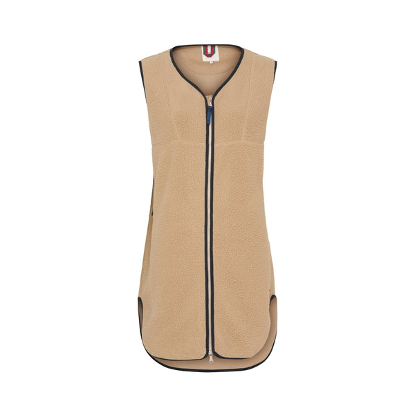 Redgreen Women Pile Vest Fleece Veste Mørke Sand