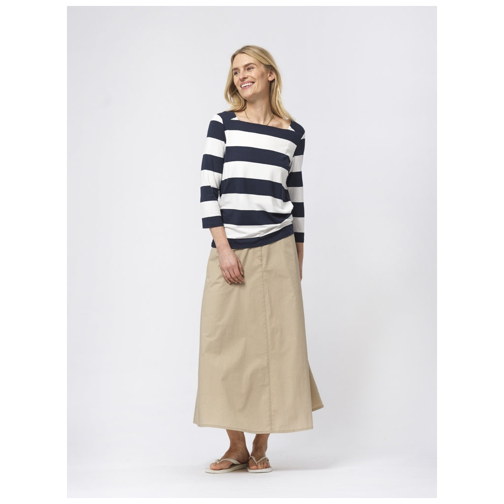 Sea Ranch Piper Langærmet Tee Mørk Navy/Pearl