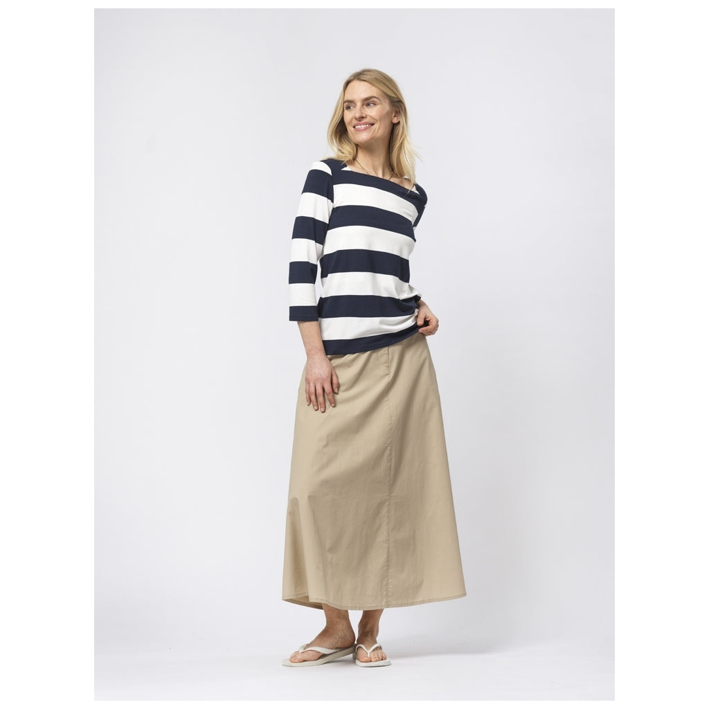 Sea Ranch Piper Langærmet Tee Mørk Navy/Pearl