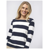 Sea Ranch Piper Langærmet Tee Mørk Navy/Pearl