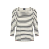 Sea Ranch Pippa Tee Langærmet Tee Pearl/Mørk Navy