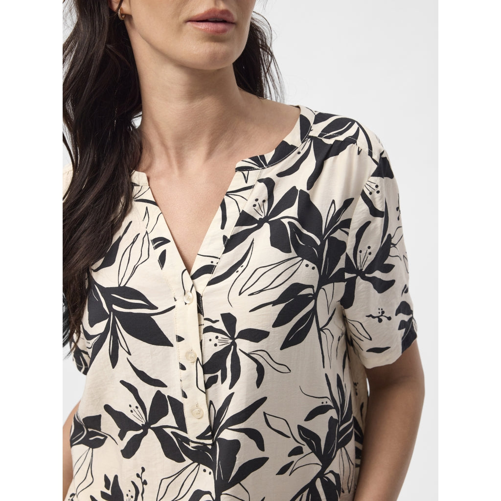 Redgreen Women RG_Aleah Blouse 321 Ecru Pattern