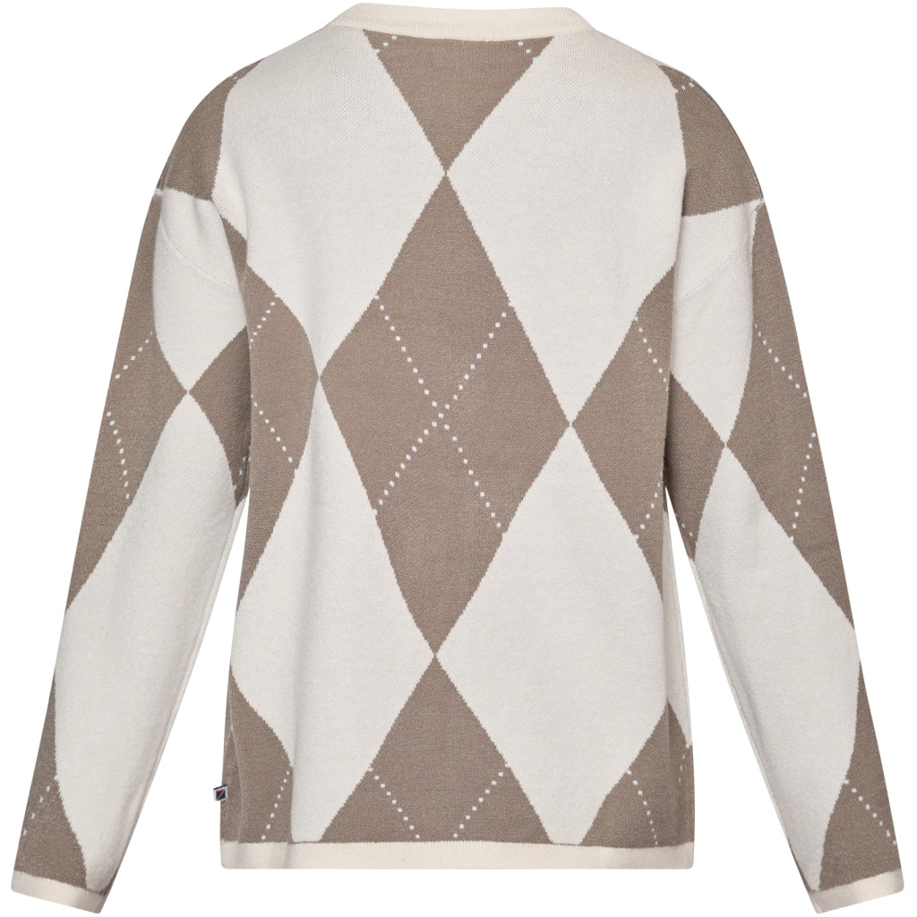 Redgreen Women RG_Kaja Strik 321 Ecru Pattern