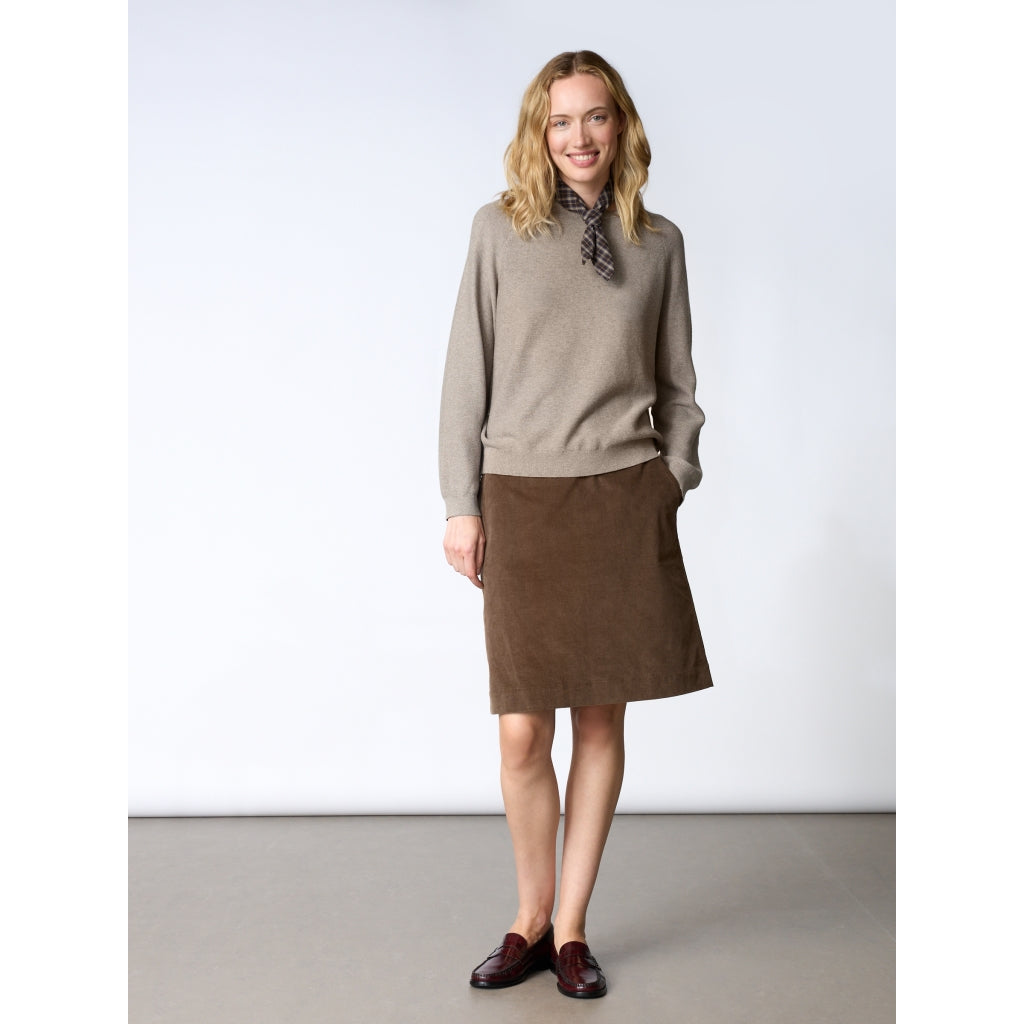 Redgreen Women RG_Kisser Strik 425 Dark Sand Melange