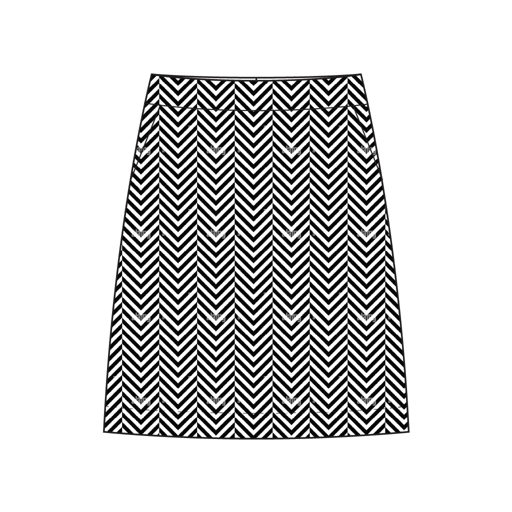 Redgreen Women RG_Nala Nederdele 399 Black Pattern