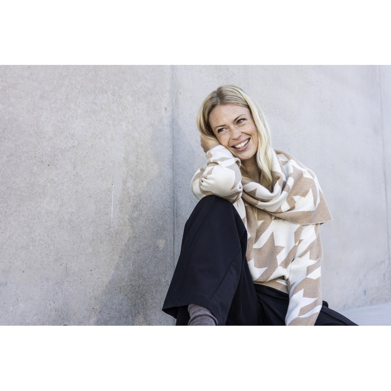 Redgreen Women RG_Rikka Halstørklæde 326 Light Brown Pattern