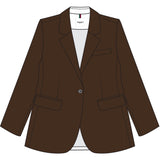 Redgreen Women RG_Sanja Jackets and Coats 029 Dark Brown