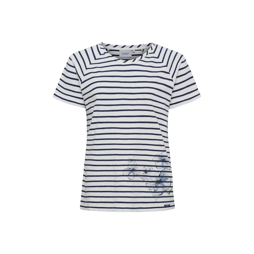 Sea Ranch SR_Colette T-shirts Perle/SR Navy