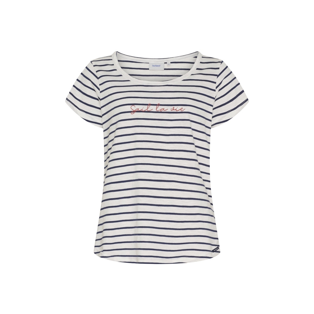 Sea Ranch SR_Delilah T-shirts Perle/SR Navy