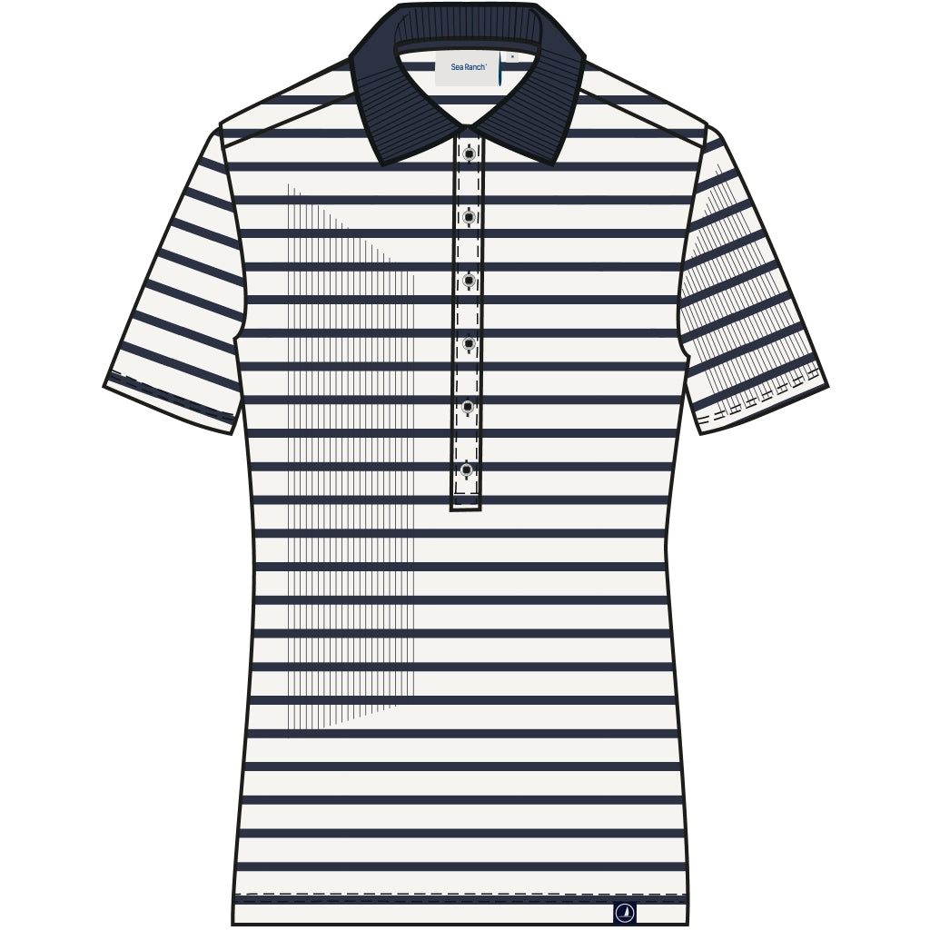 Sea Ranch SR_Miamaja T-shirts Perle/SR Navy