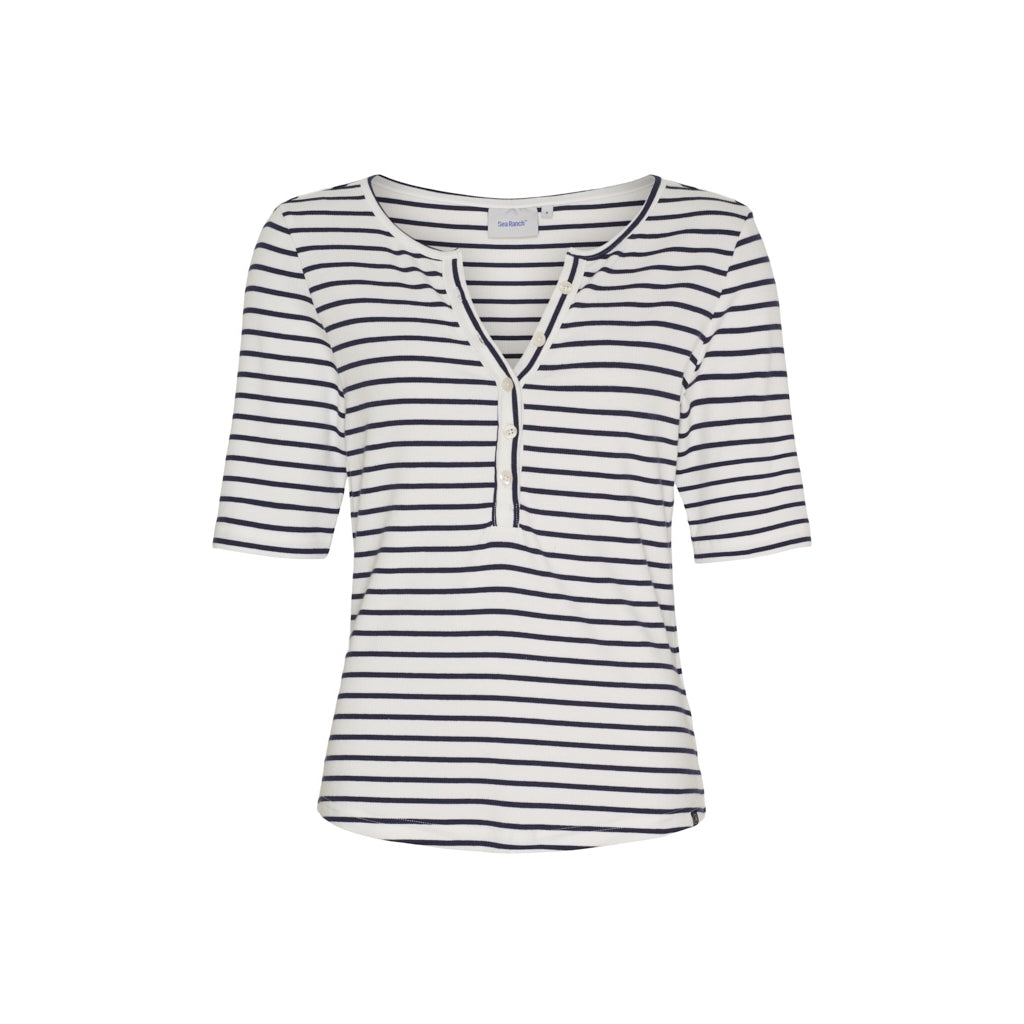 Sea Ranch SR_Mila T-shirts Perle/SR Navy