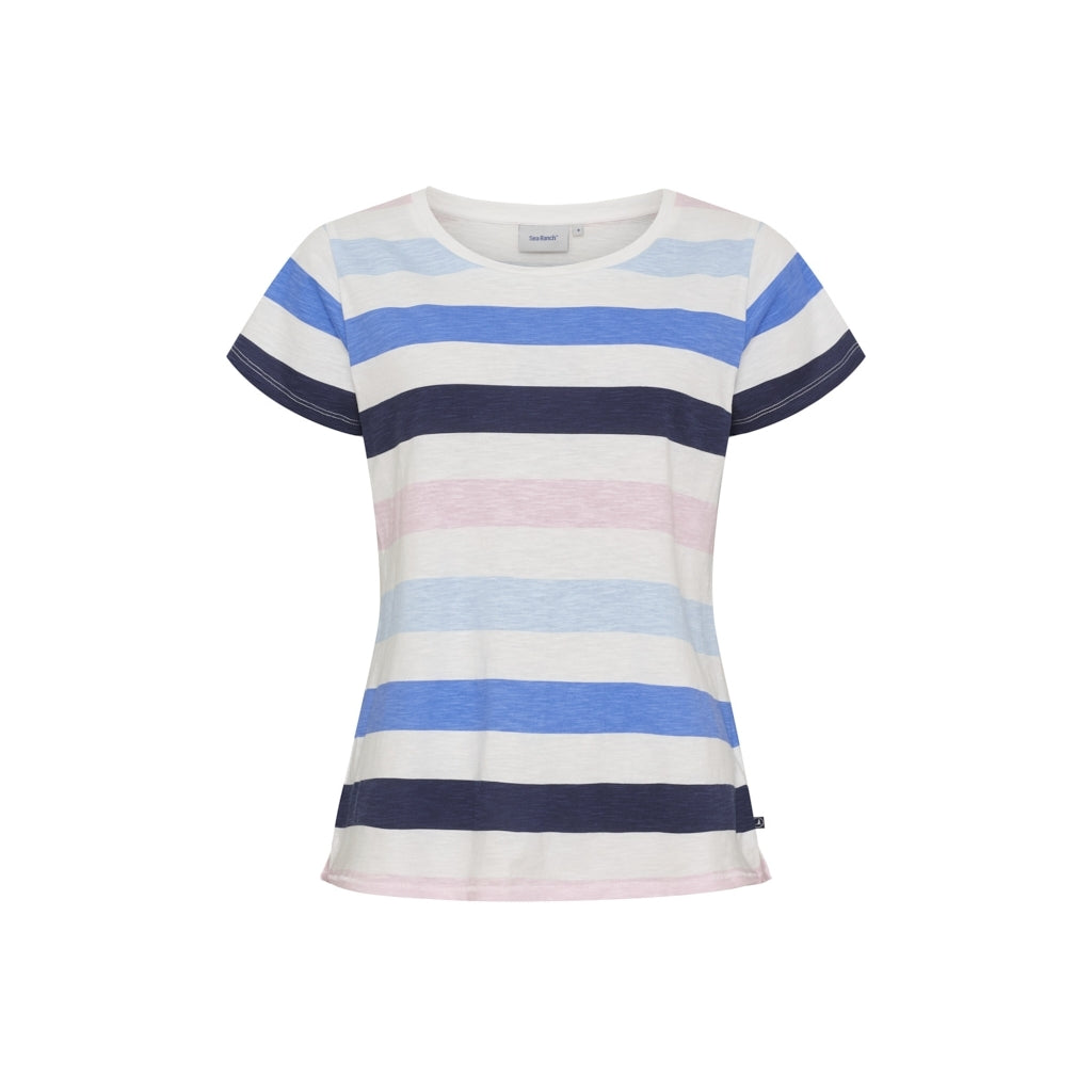 Sea Ranch SR_Trille T-shirts 8005 Multistripe Blue