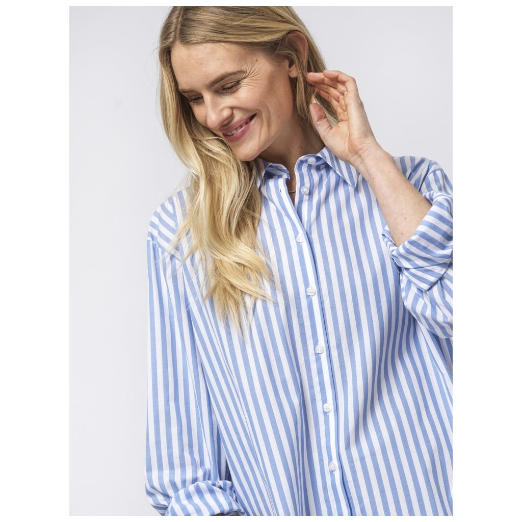 Sea Ranch SR_Vigga Skjorter 4195 White/Powder Blue