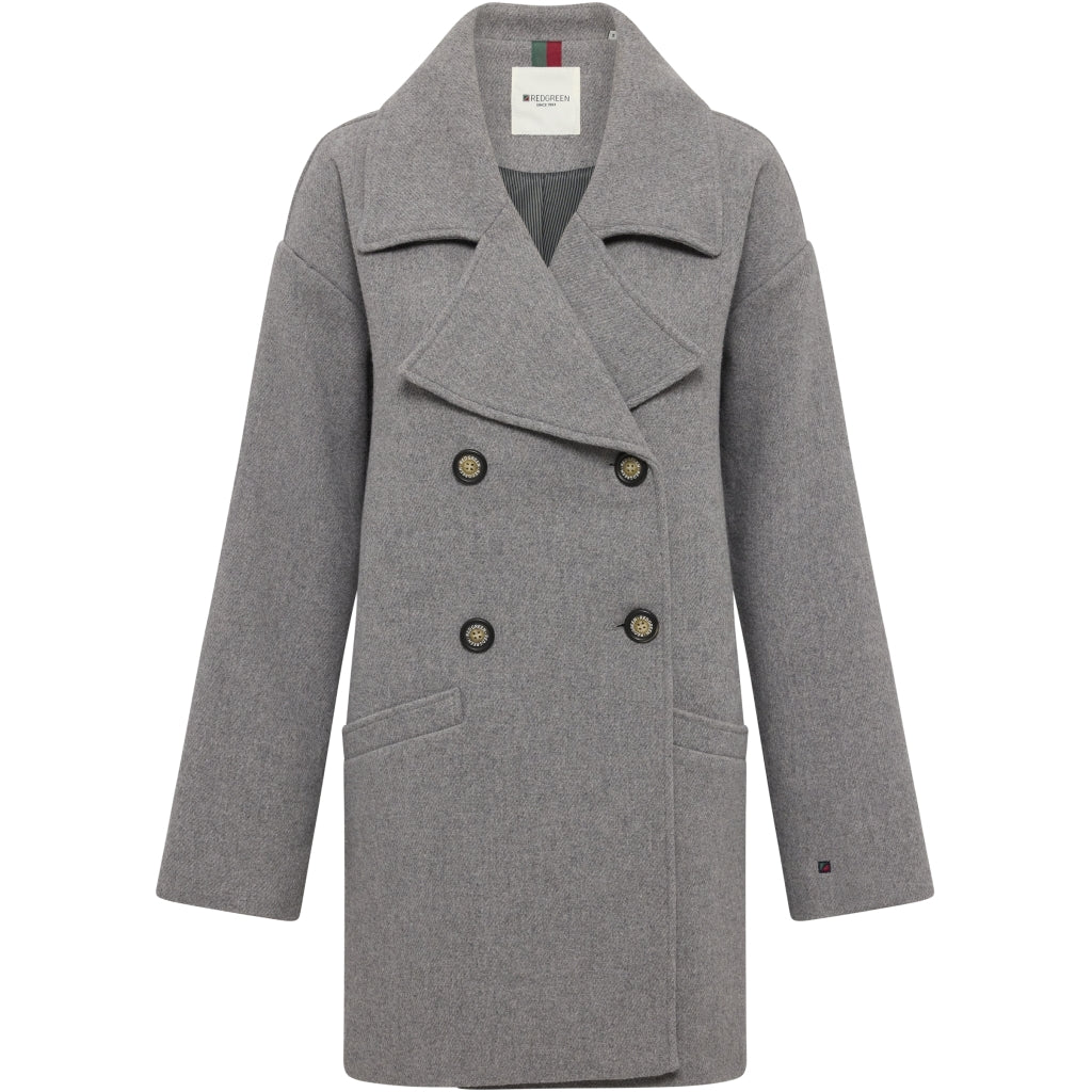 Redgreen Women Senta Coat Jackets and Coats 413 Light Grey Melange