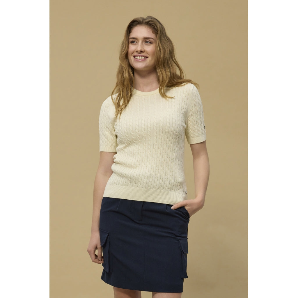 Redgreen Women Serena Cable Knit Strik Råhvid